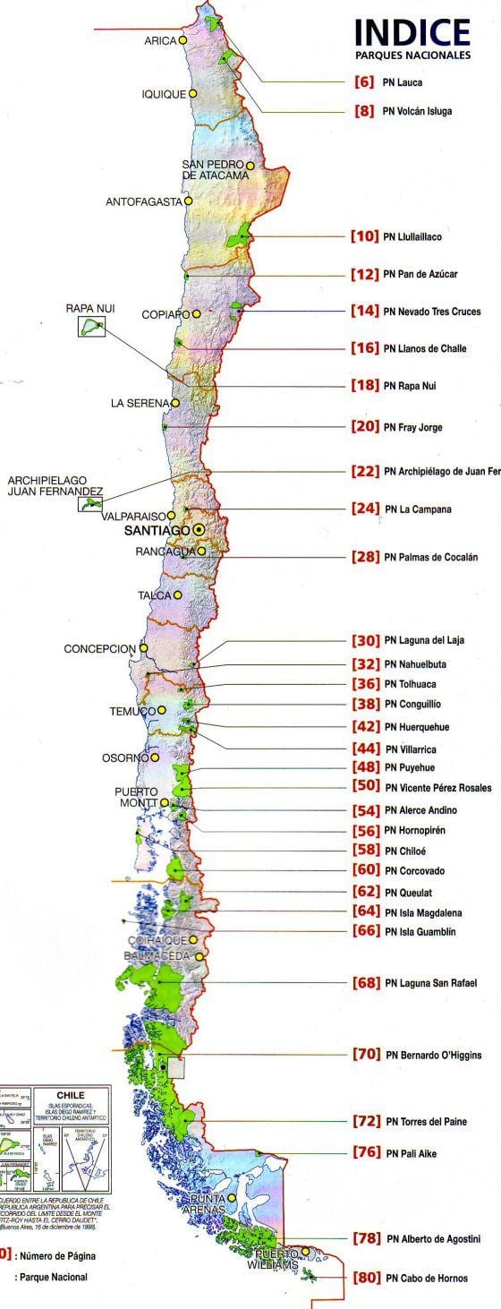 Peta Chile sungai