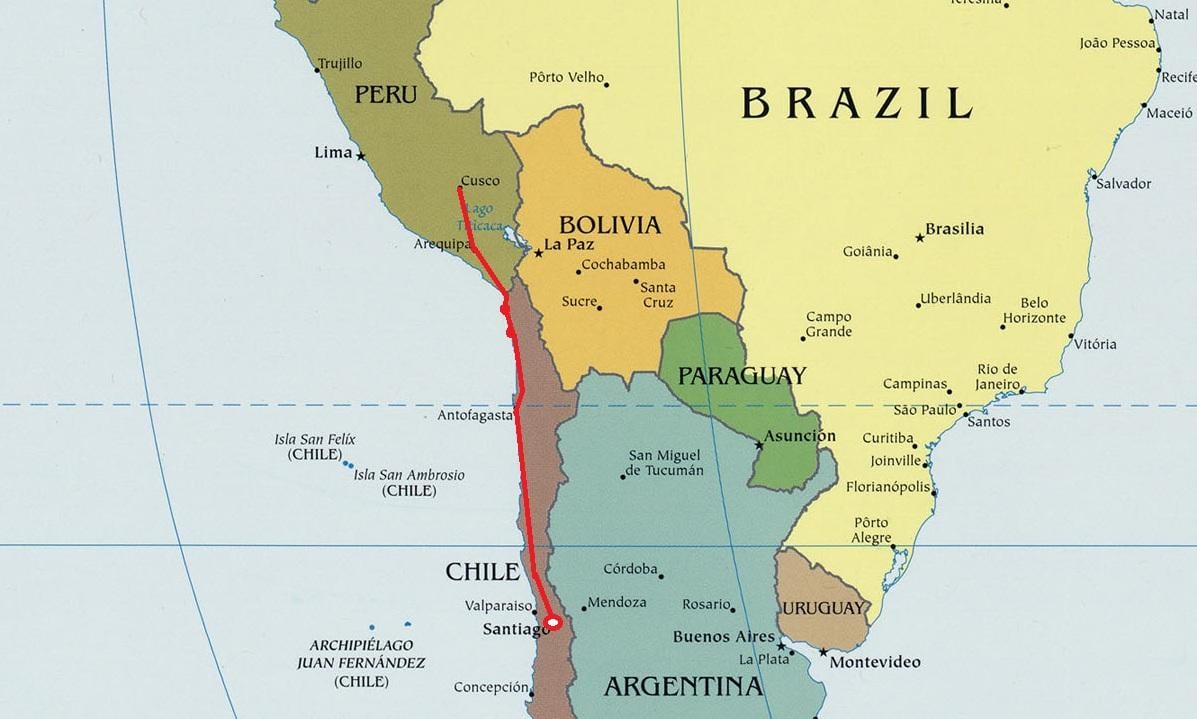Peta utara Chile