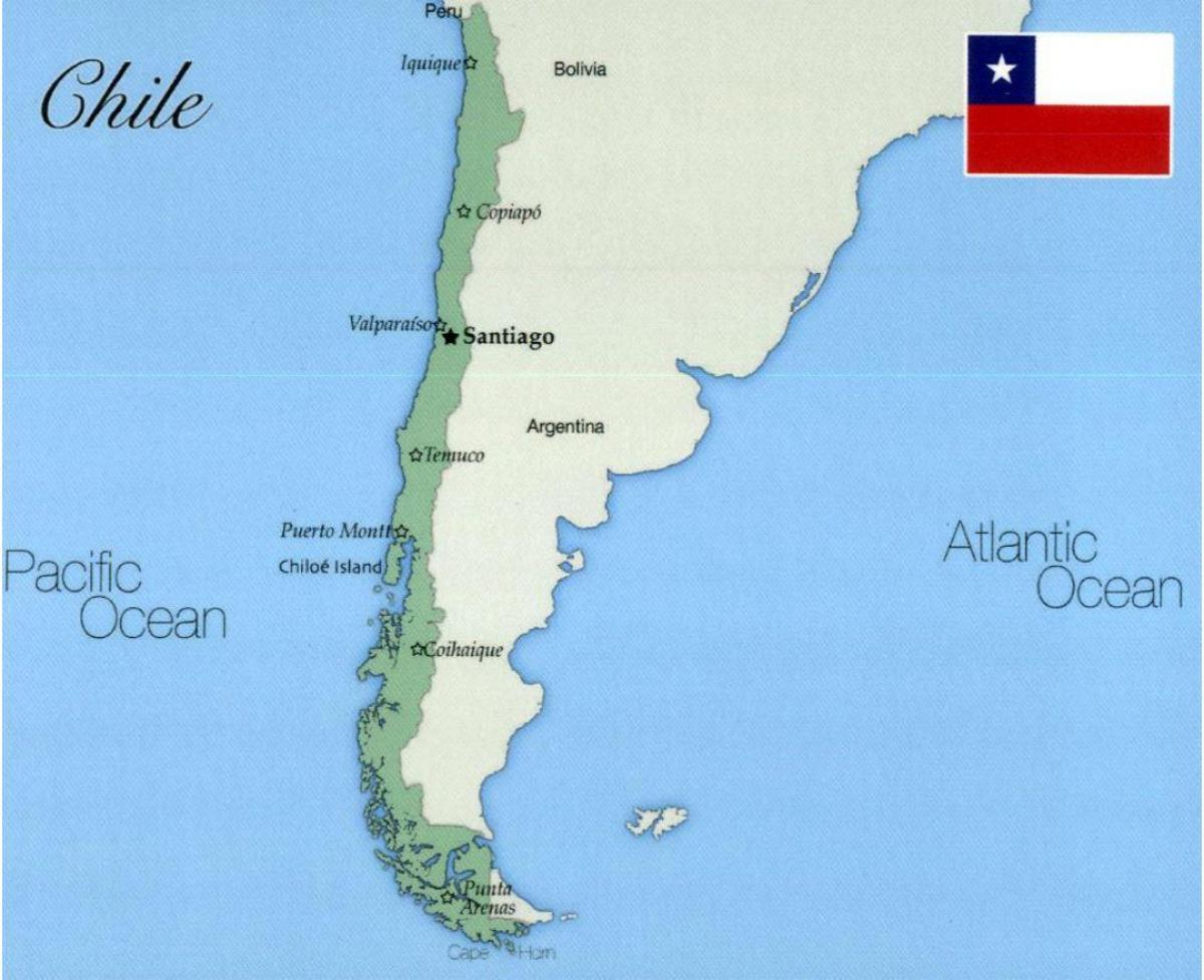 peta bandar Chile