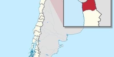 Peta arica Chile