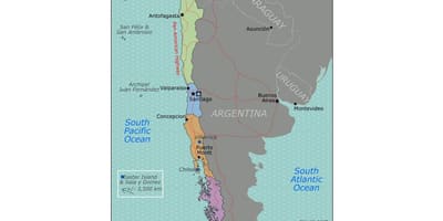 Peta catatan Chile