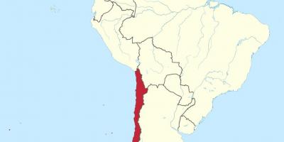 Chile di amerika selatan peta