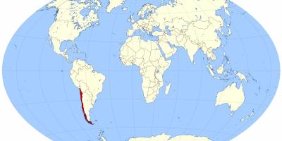 Dunia peta yang menunjukkan Chile