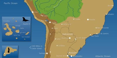 Peta Chile pegunungan andes
