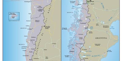 Peta perjalanan Chile