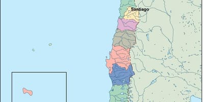 Peta Chile vektor