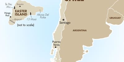 Peta Chile termasuk pulau paskah