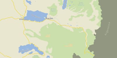 Peta pucon Chile